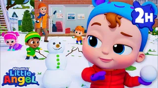 جنگ گلوله‌برفی شاد در حیاط — فرشته کوچولو (Moonbug Kids) | گوشهٔ یادگیری