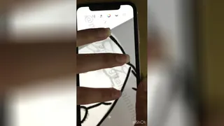 آموزش نقاشی دیجیتال چهره با گوشی و انگشت در اسکچ بوک