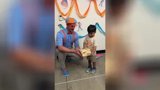 What's Inside Blippi's Mystery Birthday Gift Surprise?!🎁 shorts mystery