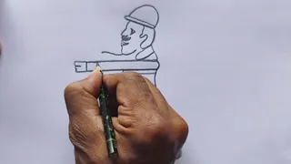 26 January Republic Day Drawing 🇮🇳 | Soldier Drawing From 5 Number | Easy Draw
