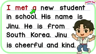 EASY READING LESSON FOR GRADE1 GRADE2 | READING TUTORIAL FOR KIDS | ENGLISH READ