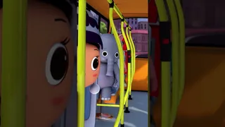 The Tyres On The Bus Go 💨💨💨 nurseryrhymes forkids | shorts