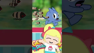 گربه آبی و زنبورها!