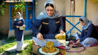 دختر روستایی، غذاهای سنتی مازندرانی را آماده می‌کند | مراسم عروسی و جشن‌های اصیل