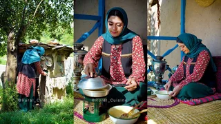 دختر روستایی پنکیک سنتی درست می‌کند🥞 | آشپزی دلنشین در countryside