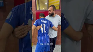 تشکر کاپیتان روزبه چشمی از بازیکنان و ساپینتو بعد از پیروزی بر الوحدات اردن