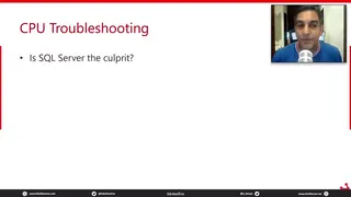 Troubleshooting High CPU Usage