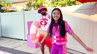 Maddie Fire Girl vs Lily Ice Girl | Hot & Cold Challenge