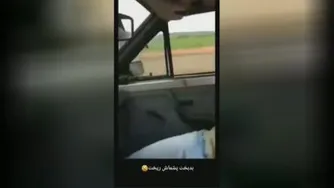 بیچاره از ترس سکته کرد😂