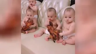 نی نی های ناز و خوشکل و هماهنگ😂😂😂