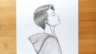 آموزش یک نقاشی زیبا Boy drawing