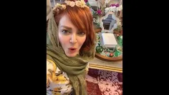 پیام  تبریک بهاره رهنما برای نوروز این چرا انقد تغییر کره؟؟😑