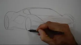 How to Draw a Ferrari With Colors