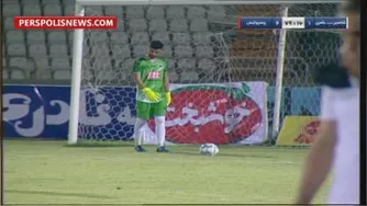 گل سوم پرسپولیس به شاهین بندرعامری توسط مهدی ترابی