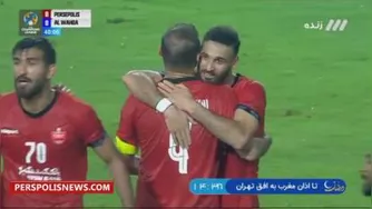 گل اول پرسپولیس به الوحده توسط سیدجلال حسینی