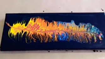 نقاشی پر آبستره با زیر نویس فارسی