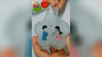 نقاشی مدرن توی شیشه