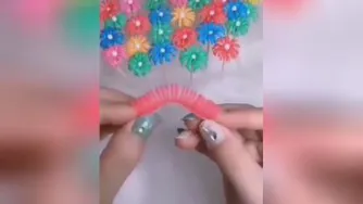 خلاقیت گلسازی با نی
