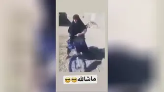 کلیپ خنده دار پیر زن موتور سوار