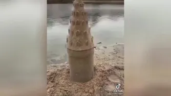 ساختمان هاگواردز با شن