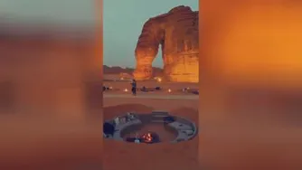 عربستان 😬صحرای بی آب وعلف که میگن اینه؟؟😪برای جذب گردشگر تو جهنمم بهشتکی ساختن