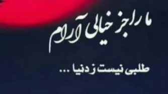 ما را ز دنیا طلب آرامش است