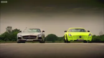 بنزین مقابل الکتریک مرسدس SLS AMG