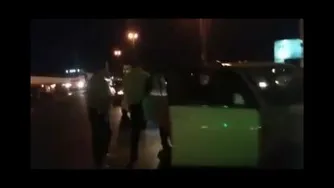 دستگیری مهدی گاوزن در خیابان