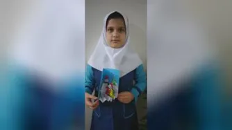 کارت پستال زمستانی محدثه ثنایی