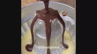 روش جالب برای پخت کیک دو رنگ
