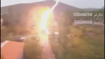 رعد و برق وحشتناک در ایران