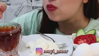 Mayi food😍موکبانگ💥با صدای بلند گوش کنید😜😜😜