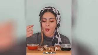 Monafood😘😘😘موکبانگ💥کباب لقمه پنیری دهنم آب افتاد🤤🤤🤤