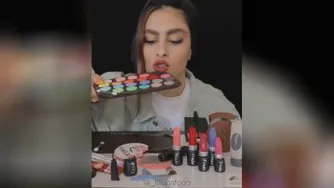 نبینم برید لوازم آرایش بخوریدا خیلی بدمزست😆😆🤪🤪