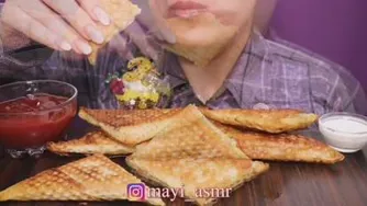 Mayi food😍موکبانگ💥با صدای بلند ببینید😋😋😋