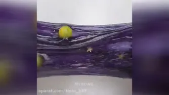 اسلایم آسمانی شب 😍❤
