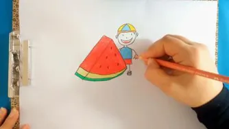 نقاشی قاچ هندوانه