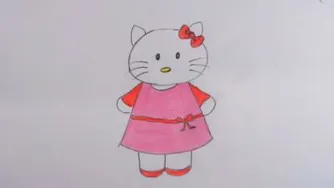 آموزش نقاشی کیتی ساده