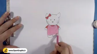 آموزش نقاشی کیتی به کودکان