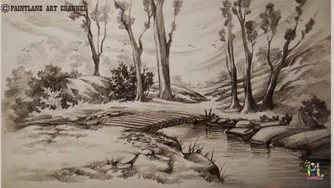آموزش گام به گام طراحی منظره