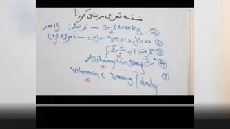 نسخه و تداوی تجربی مریضان کرونا چیست