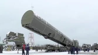 The new Russian-made RS-28 Sarmat intercontinental ballistic missile to be opera