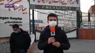 مراسم انتقال پیکر علی انصاریان به بهشت زهرا