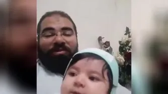 واکنش بچه به خوندن باباش عالیه😍😁