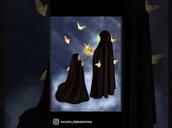 مراحل خلق یک نقاشی منحصر به فرد 😍 احساس فوق العاده‌ای به این اثر دارم 🥰