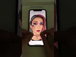 چالش آرایش با نقاشی دیجیتال #شورت #نقاشی_دیجیتال #آرایش