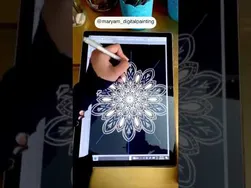 نقاشی ماندالا با گوشی و انگشت، آموزش آسان و کم‌هزینه