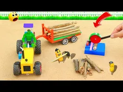 راهنمای ساخت پروژه علمی اره چوبی #3 | ساخت تراکتور، جرثقیل کوچک و کامیون |