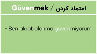 دویست فعل کلیدی زبان ترکی استانبولی + جملات مثال