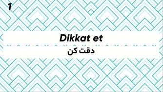 یادگیری زبان ترکی استانبولی - ۲۵۰ جمله کاربردی - قسمت اول